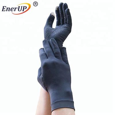 copper nylon ion knitted support compression gloves