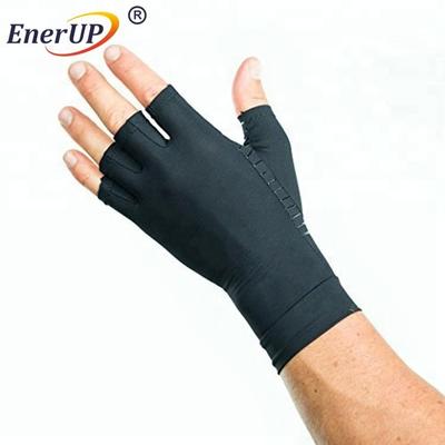hot selling compression spandex fingerless gloves wholesale