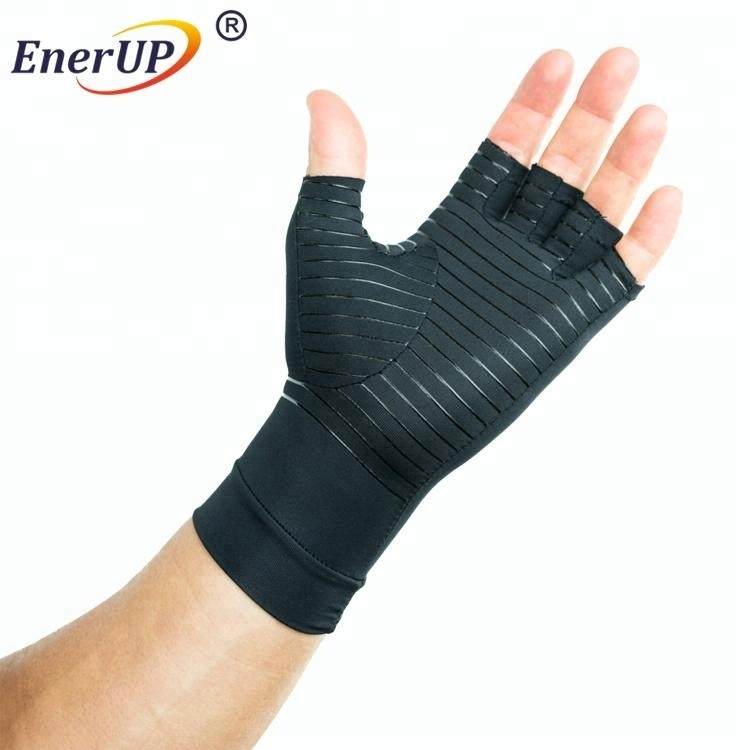 Copper compression arthritis gloves
