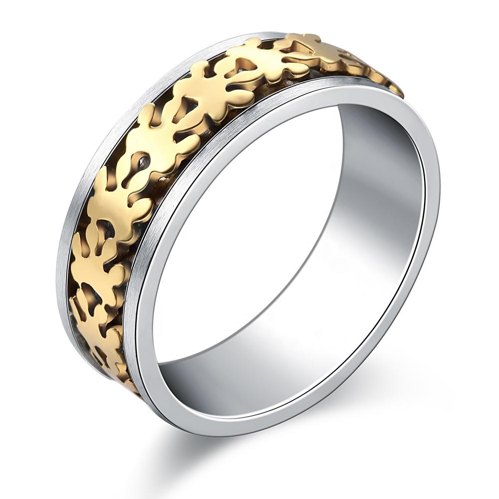 product-BEYALY-Titanium Silver 316L Stainless Steel Ring, 1 Gram Gold Ring Design For Men-img-2
