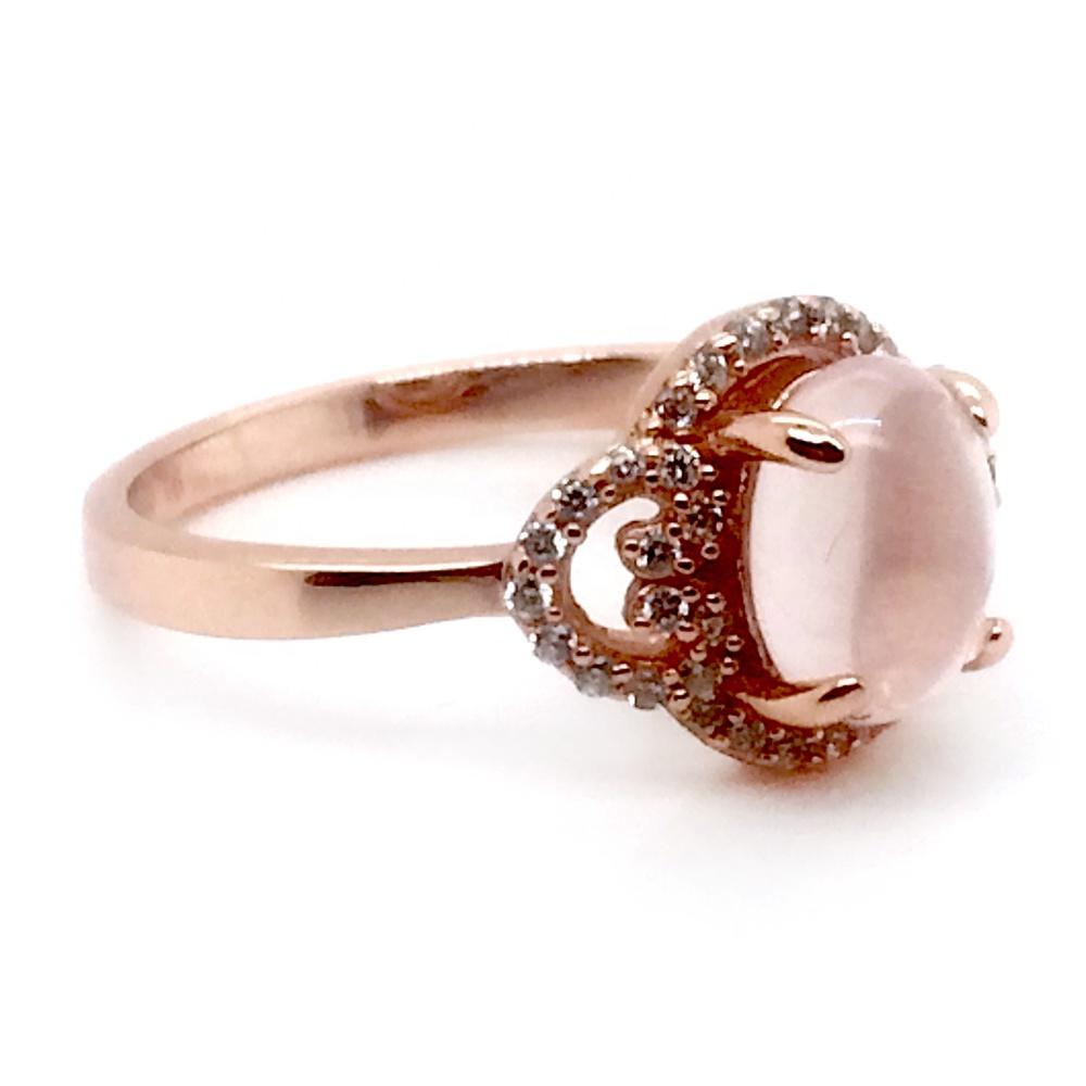 product-BEYALY-Brilliant beauty girls cz inlaid set rose gold 975 rings-img-2