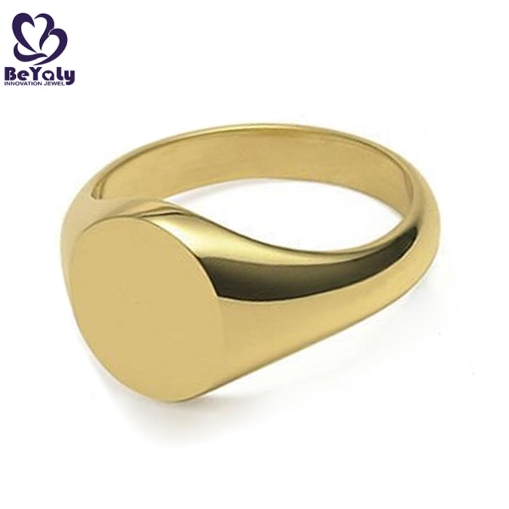 product-Fashion jewellery wholesale mens stainless steel signet rings-BEYALY-img-3