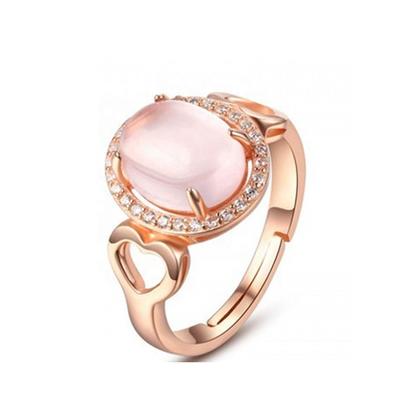 Fashion Gold Plated Design Diamond 925 Sterling Silver Jewelry Ring Women