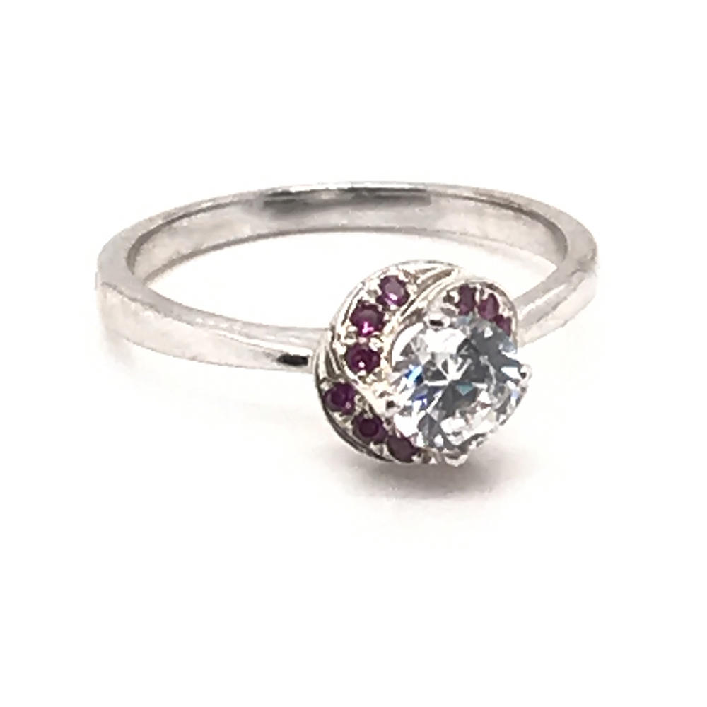 product-Flower Costume Jewelry 925 Sterling Silver Genuine Natural Ruby Ring-BEYALY-img-3