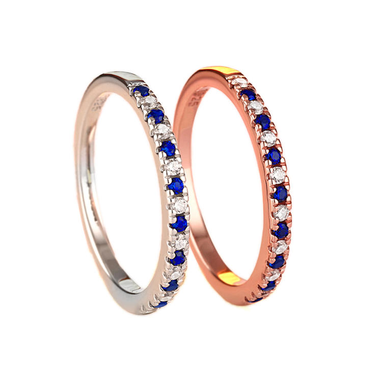 Elegant Rose Gold Plated Cz Silver Engagement Ring Prices