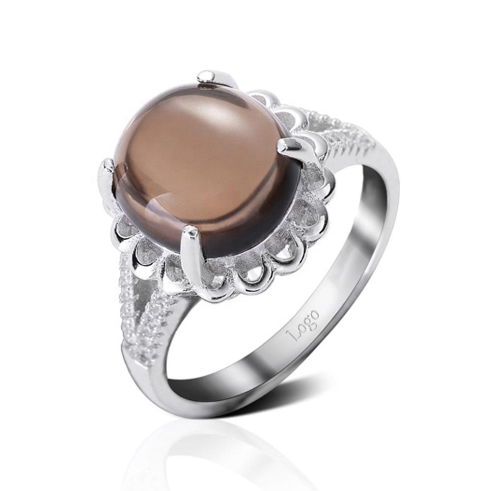 product-Hot sale beautiful lace agate stone silver ring-BEYALY-img-3