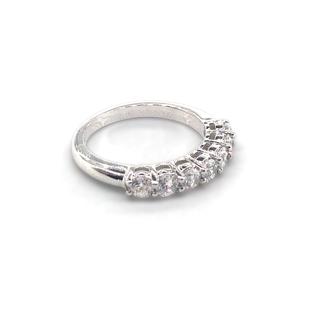 Beautiful rhodium plating 925 sterling silver ring jewel