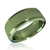 Chic Shiny Smooth Titanium Tibetan Wedding Ring Stainless Steel
