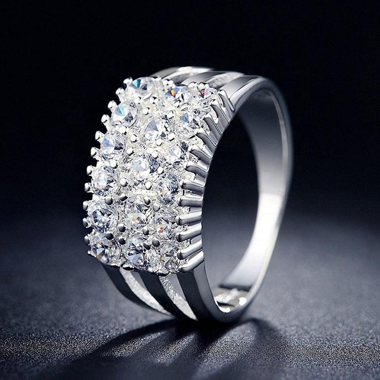 product-BEYALY-Rhinestone Pave Setting Finger Alloy Ring Jewellery Silver Color-img-2