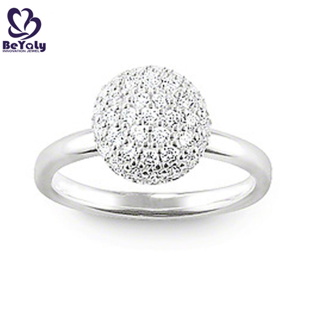 product-BEYALY-Semi Precious Stone Ball Head Free Sample Women Wedding Ring Set-img-2