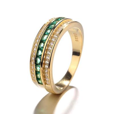 Classic 925 Silver High Quality Gold Ring For Men
