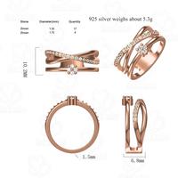 Beyaly CAD Custom Jewelry IX Roman Numeral Design Ring For Female
