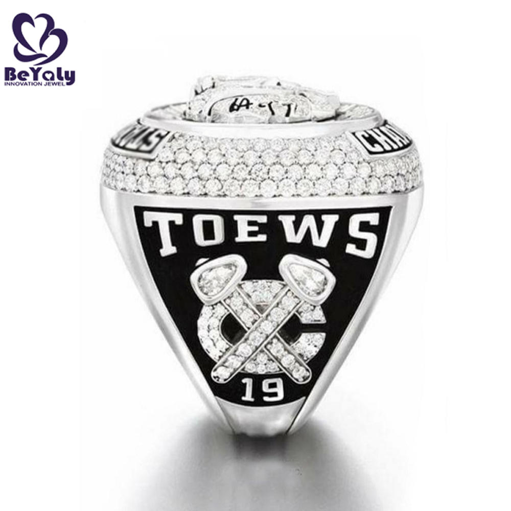 product-BEYALY-Stanley Cup Chicago Blackhawks Zircon Signet Ring-img-2