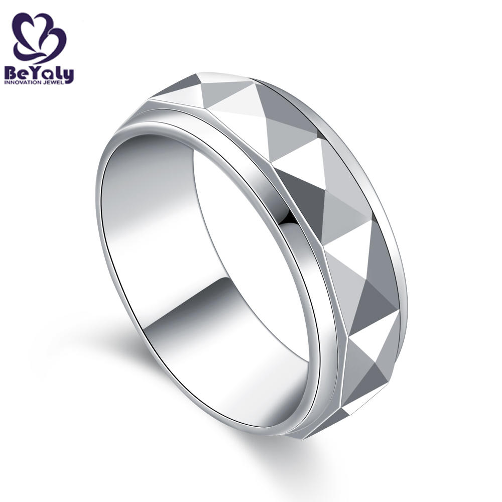 product-BEYALY-Wholesale cheap faceted design rotatable stainless steel jewelry-img-2