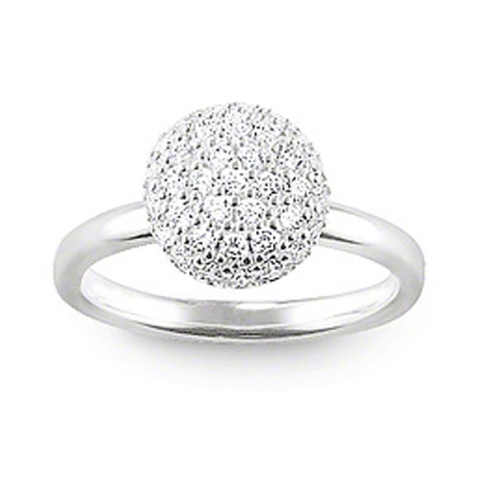 Semi Precious Stone Ball Head Free Sample Women Wedding Ring Set