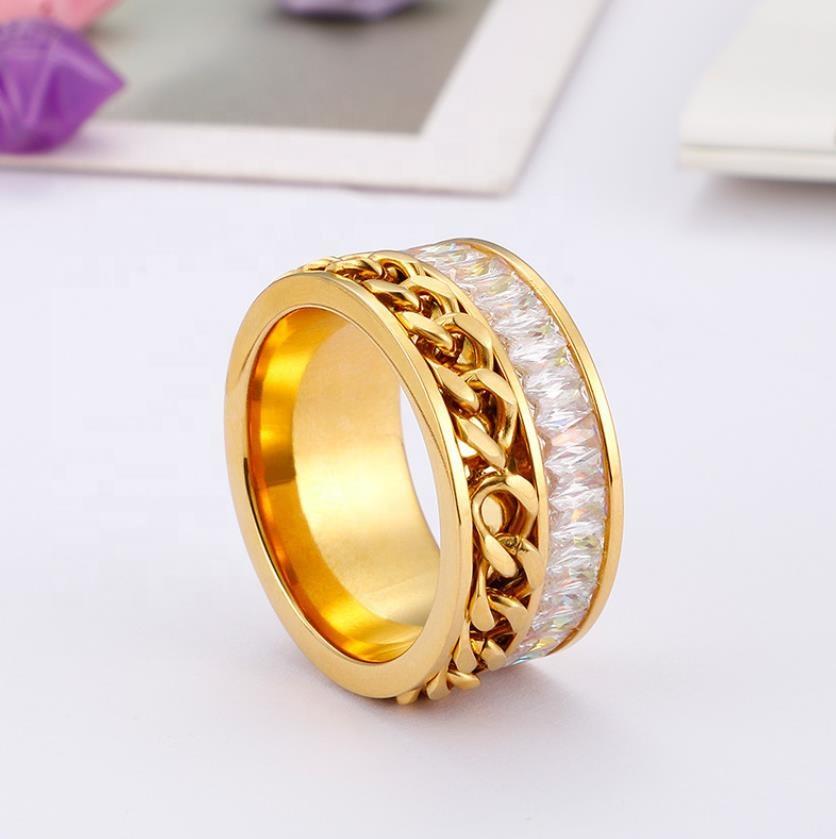 product-Fashion New Chain Creative Set Zircon Ring Stainless Steel Gold Plated-BEYALY-img-3