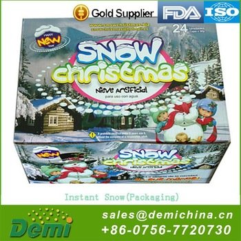 Wholesale Christmas Instant Snow Polymer, Movie Props Magic Snow Powder