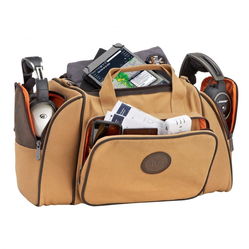 Custom Rugged Canvas Pilot Flight Bag, Roomy Outdoor Travel Duffel bag