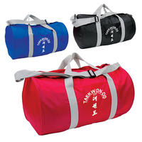 Leisure round sturdy polyester plain sport duffel bag