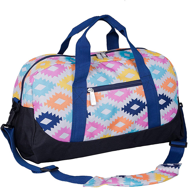 Kids Overnighter Duffel Bag With Secret Compartment for Boys and Girls