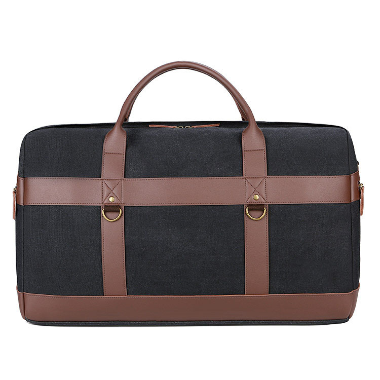 Durable Canvas Sports Duffel Bag Wax Coated Canvas Travel Luggage Bag