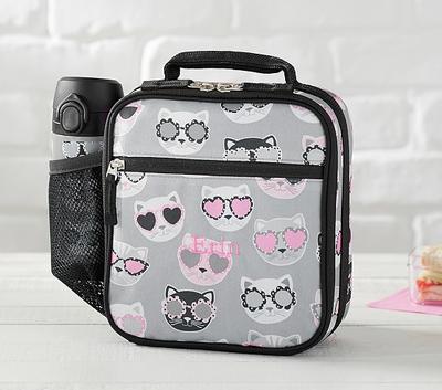 Water-resistant Classic Lovable Patterns Black & White Cats Lunch Bags for kids
