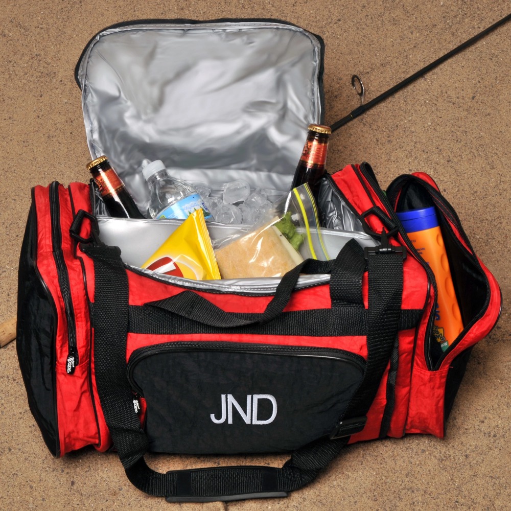Personalized perfect ultimate cooler duffel bag, sports gym bag