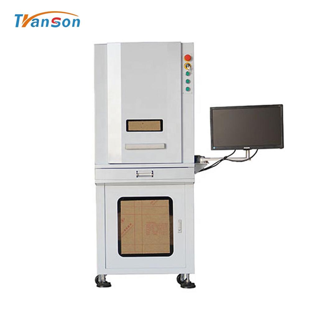 Enclosed Stainless Steel 3D Tpye Fiber Laser Marking Machine for Metal With CE FDA