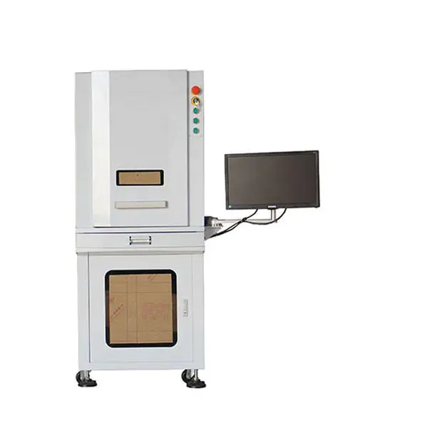 Fiber Laser Mark Cut Engraving Machine 3D Full Unclosed Equipment 50W
