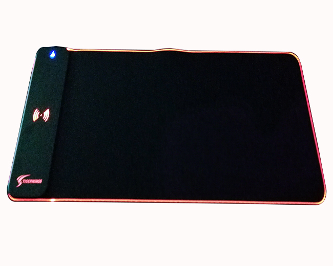 product-Tigerwings-Custom Black Printed USB Lighting RGB LED Glowing Large size Gaming Mouse Pad-img-1