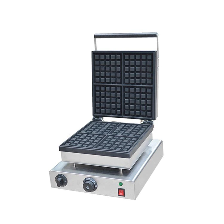 Factory Commercial Electric Snack Equipment Egg Making Square Egg Waffle Maker Belgian Waffle Machine