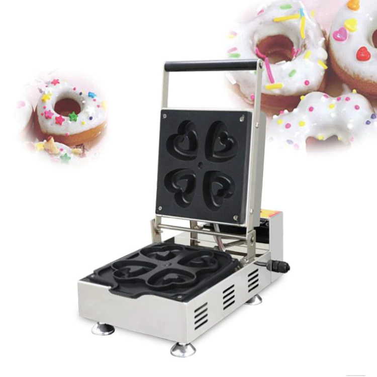 New Commercial Easily Operating Electric Stainless Steel Heart-shaped Doughnut Machines