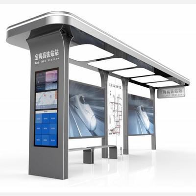 Street bus stop led lcd digital bus stop shelter manufacturer
