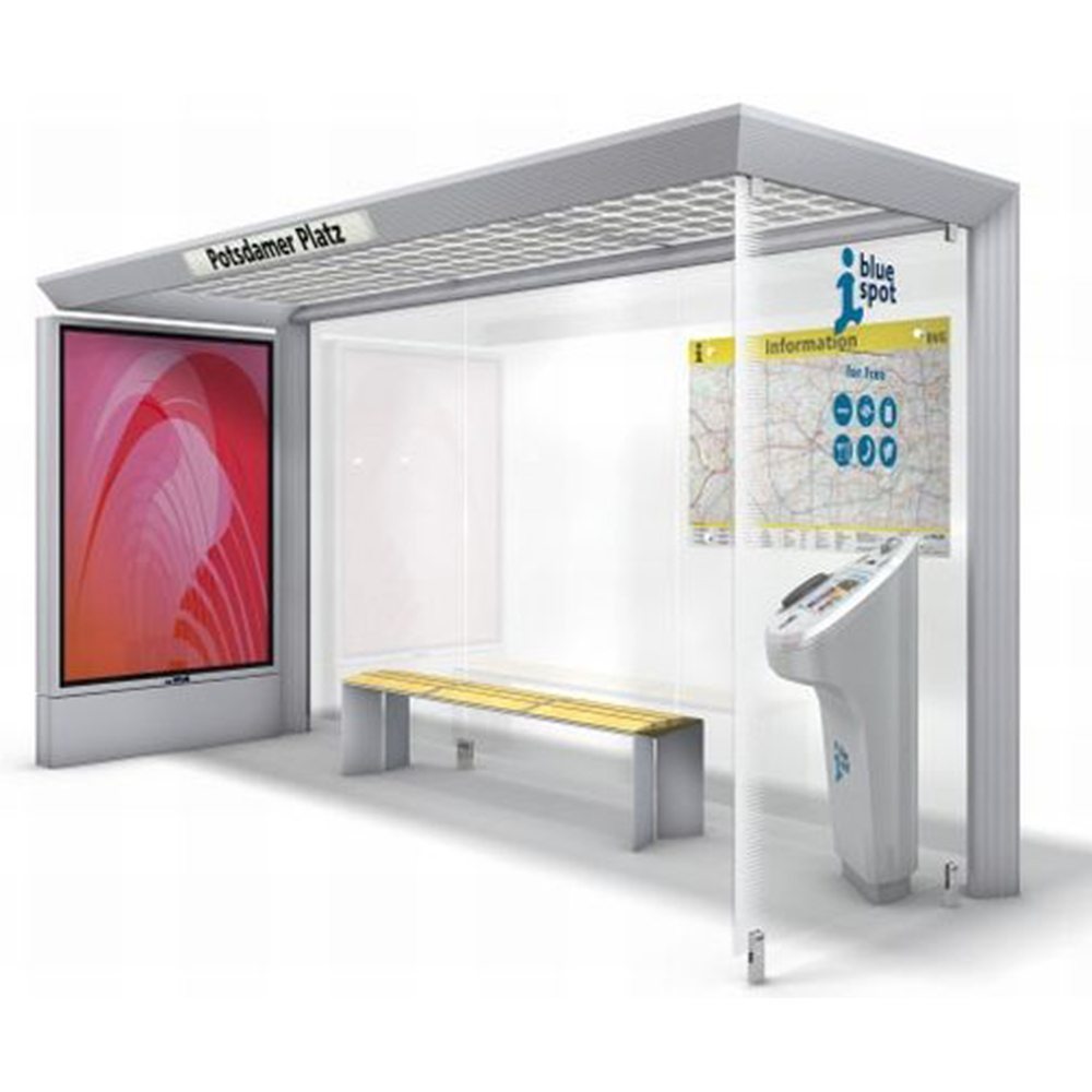 2020 Fashion Smart Bus Shelter Bus Stop Design Manufacturer