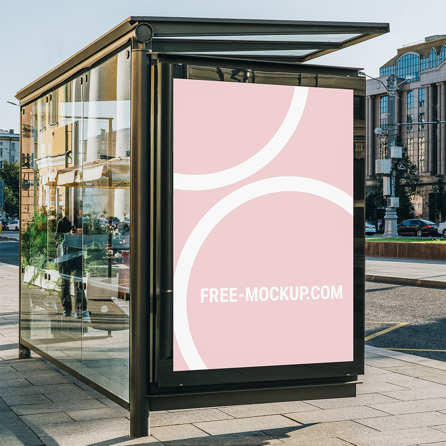 Outdoor Advertising Smart City Bus Shelter Bus Stop