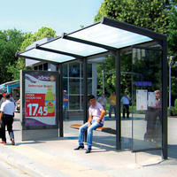 Digital Bus Stop Station For Passenger Waiting Bus