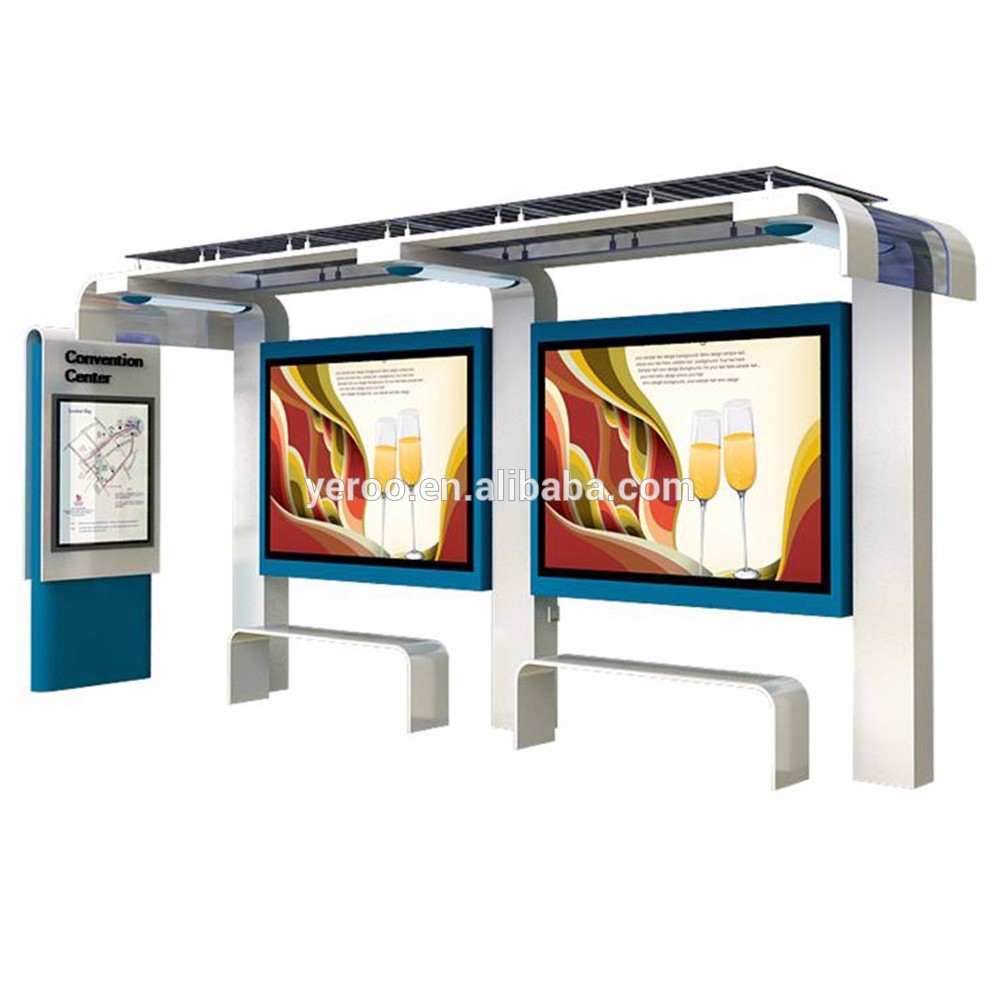 Advertising Smart Bus Shelter With Lightbox