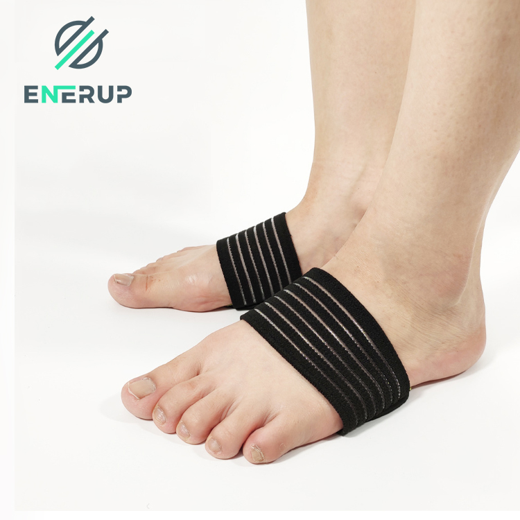 Enerup Plantar Fasciitis Pad Nylon Compression Yoga Silicone Gel Socks with Arch Support