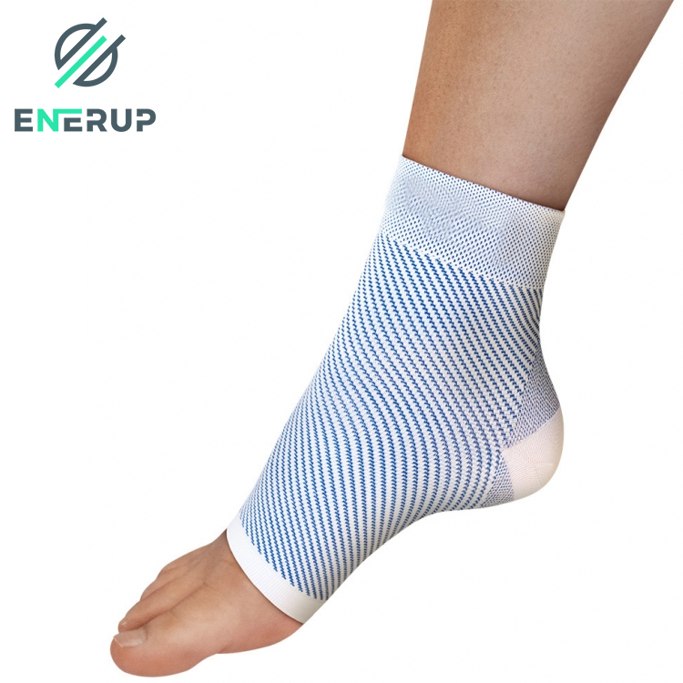 Enerup Sport Gym Ankle Strap Logo Walker Pants Men Athletic Sleeves Plastic Lace-Up Hinged Ankle Physiotherapy Brace Stirrup