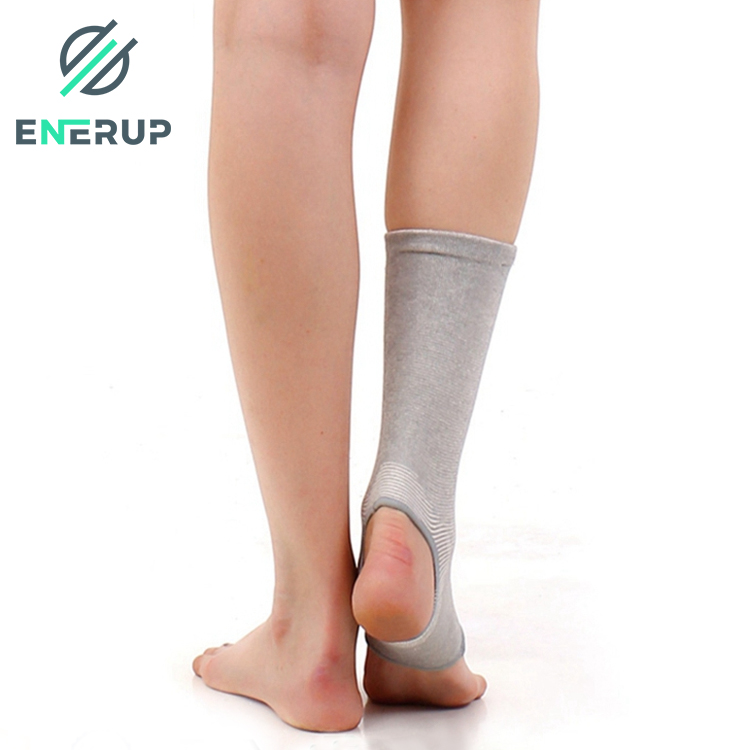 Enerup Bamboo Charcoal Seamless Knitted Sport Medias Tobillera Ankle Support Brace