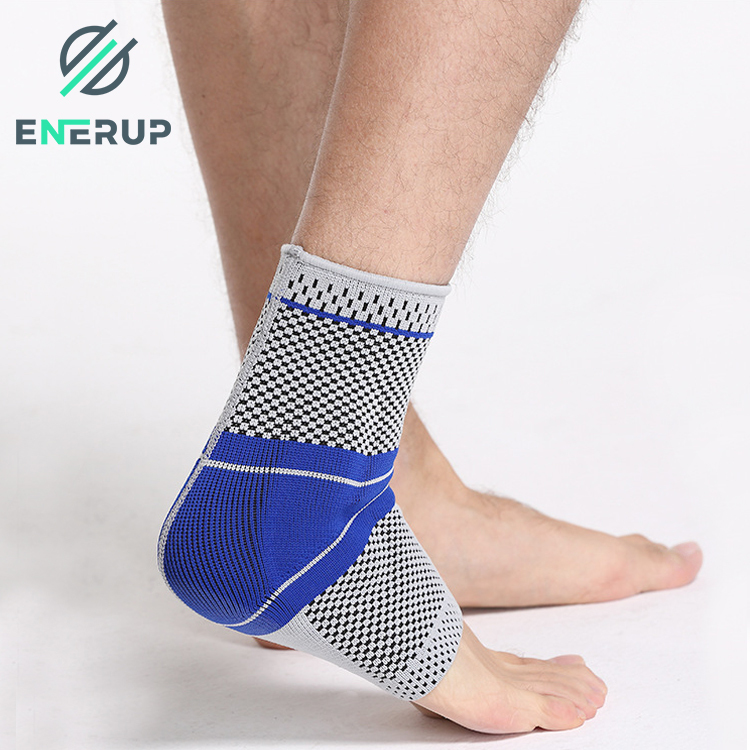 Enerup Ankle Support Sleeve Open Heel Anti Sprain Sports Hip Joint Knee Ankle Foot Brace Orthosis Foot Orthotic For Men Women