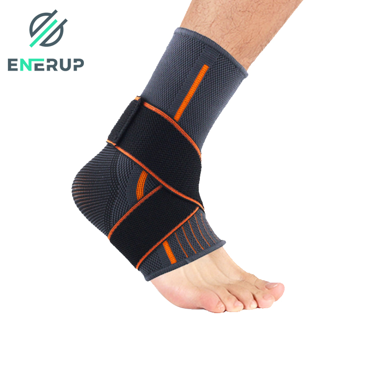 Enerup Human Knitted Plantar Fasciitis Functional Knee And Ankle Foot Brace Support Stabilizer Compression Sleeve