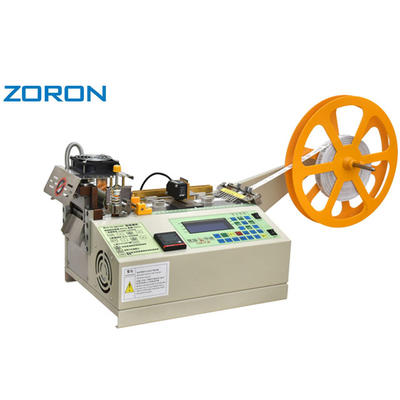 Automatic ribbon label slitting cutting machine used for handbags labels
