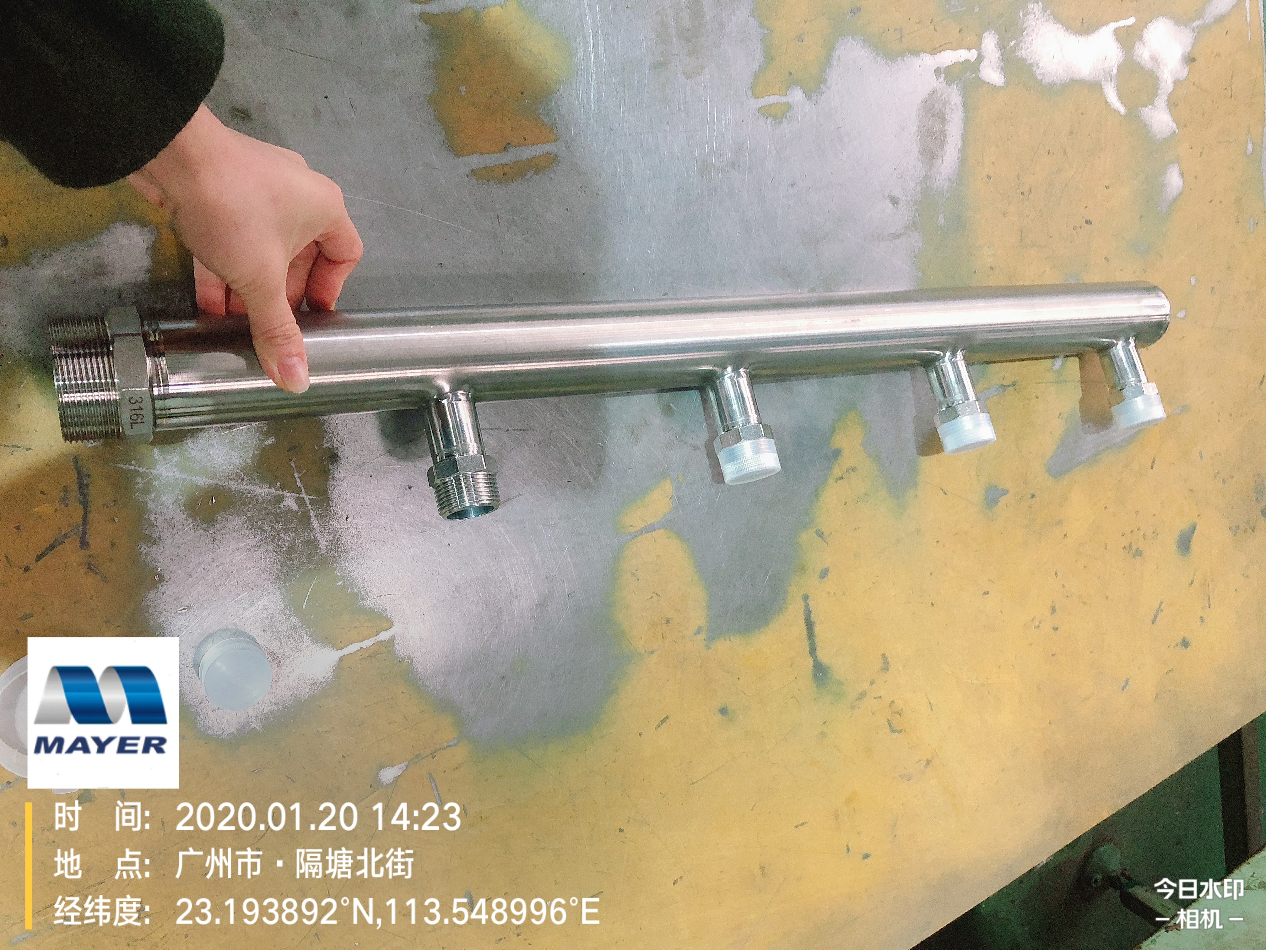 china hot sales stainless steel manifold branch thread fitting for water treatment