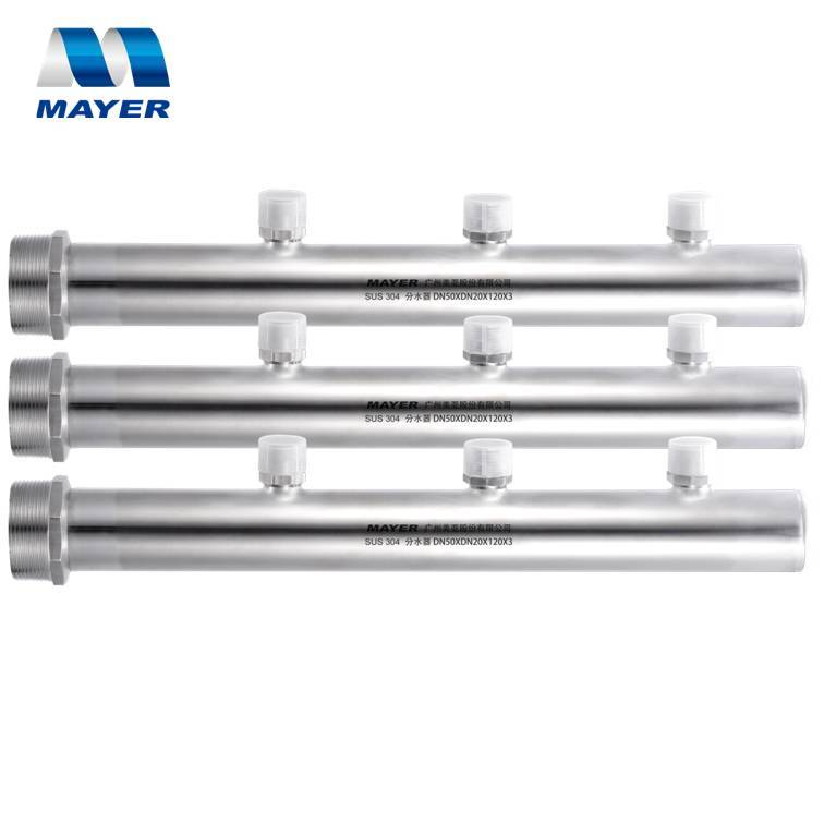 3-12 ways Stainless Steel Water Manifold for Water Distribution