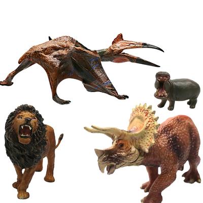 Many kinds different size figure set hollow solid plastic dinosaur toy for kids