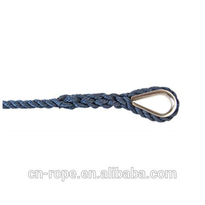 amazon hot sale 3/8 inch marine rope anchor line three strand construction