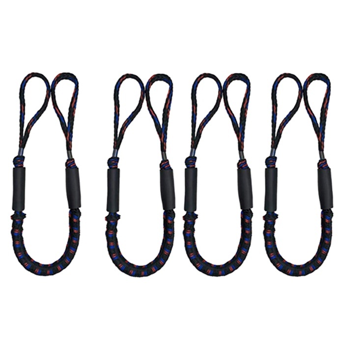 commercial light weight PWC bungee dock line regular size4-6ft 5-7ft 6-9ftboat accessory /stretch mooring rope for boat docking