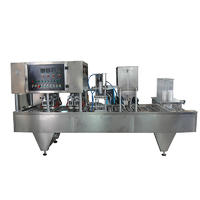 Automatic CE Plastic automatic yoghurt coffee water ice cream cup filling and sealing machine