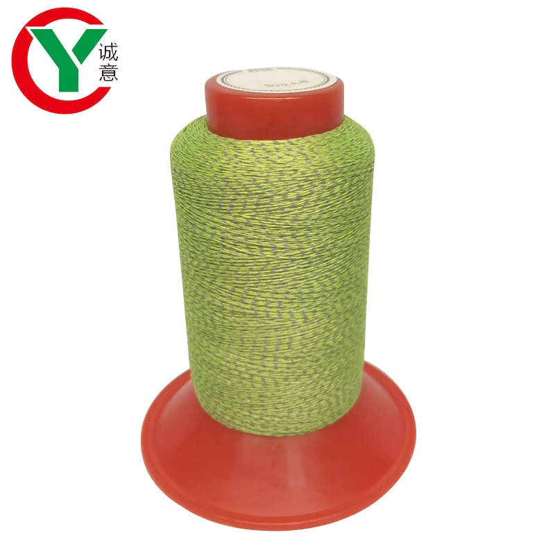 China Manufacturer Woven label Reflective embroidery thread yarn